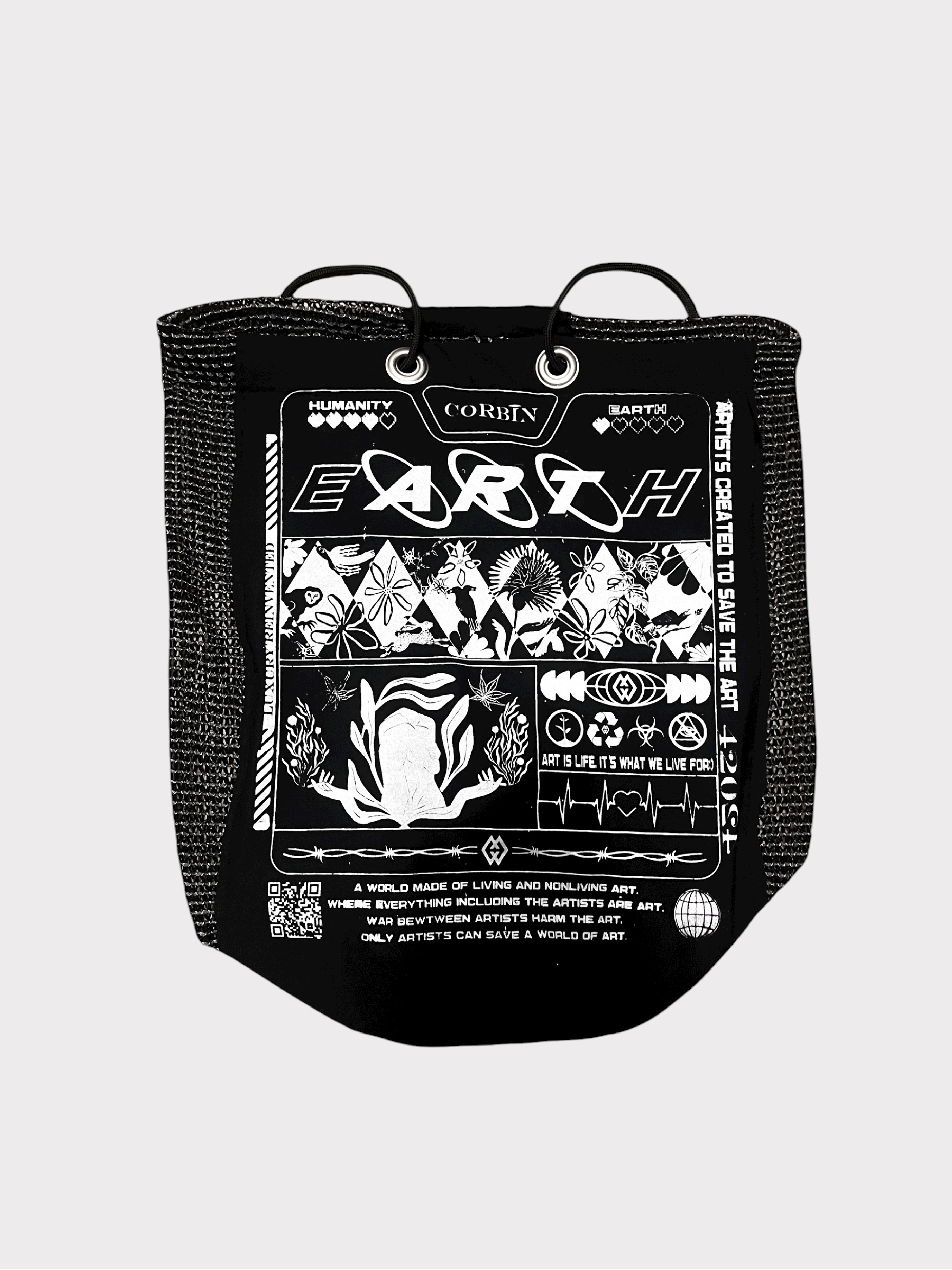 Earth Draw String Bag